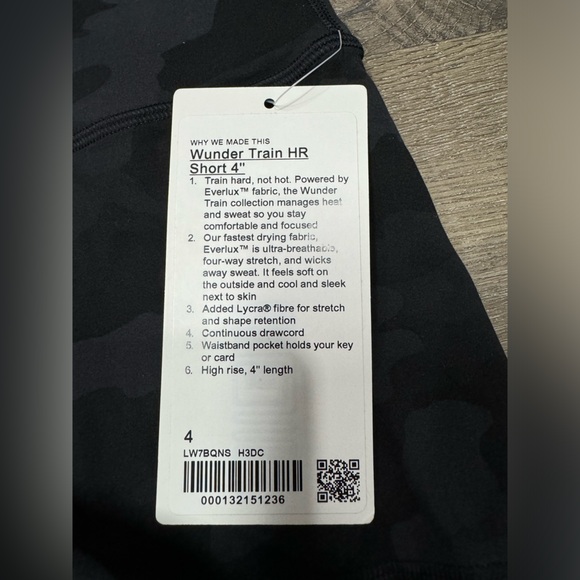 SOLD!!!! NWT LuluLemon Wunder Under High Rise Short - Picture 4 of 6